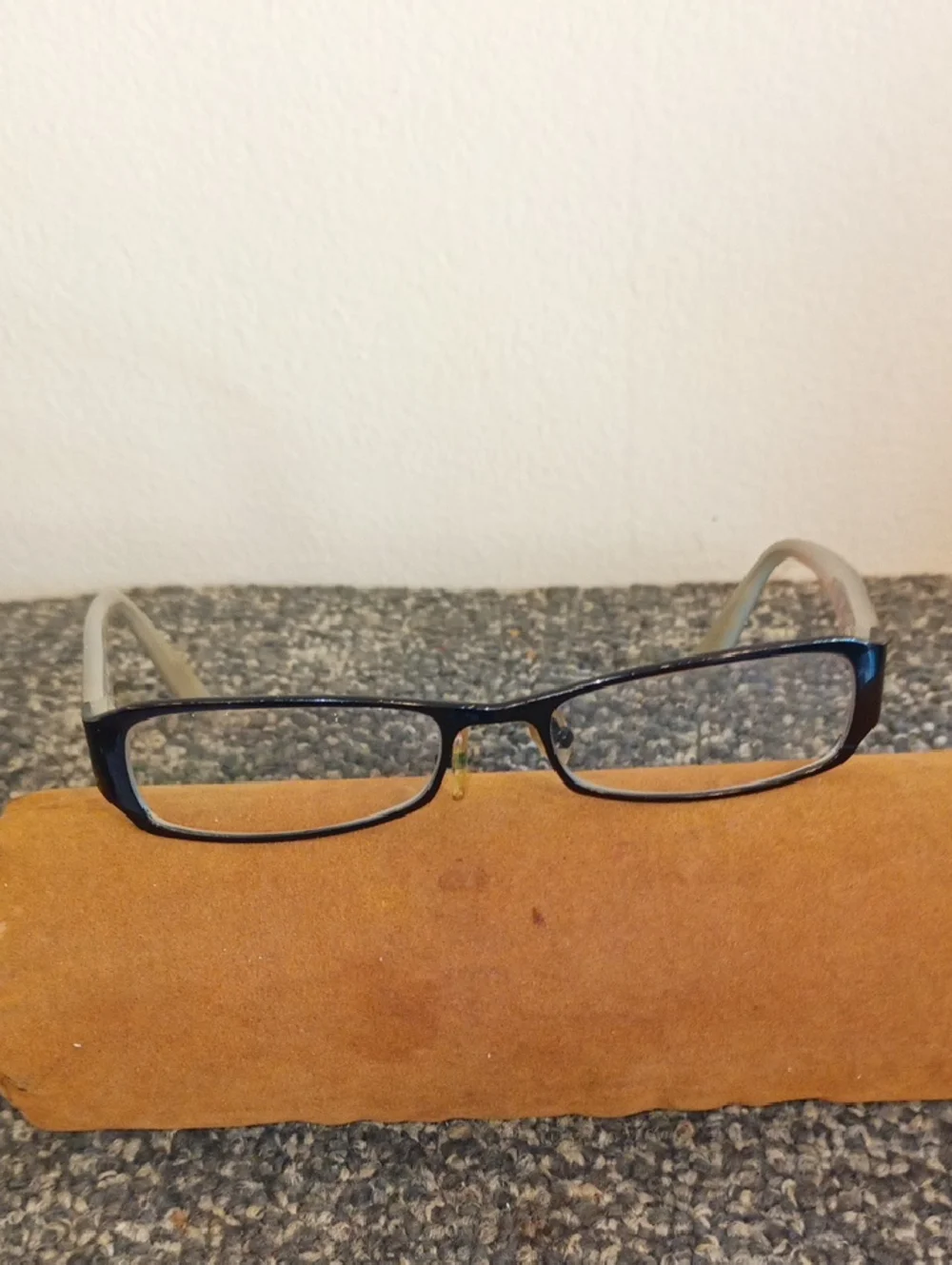 Armani Exchange Unisex Rectangular Glasses in Black and Silver